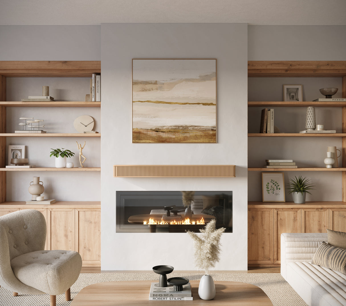 Fluted Mantel