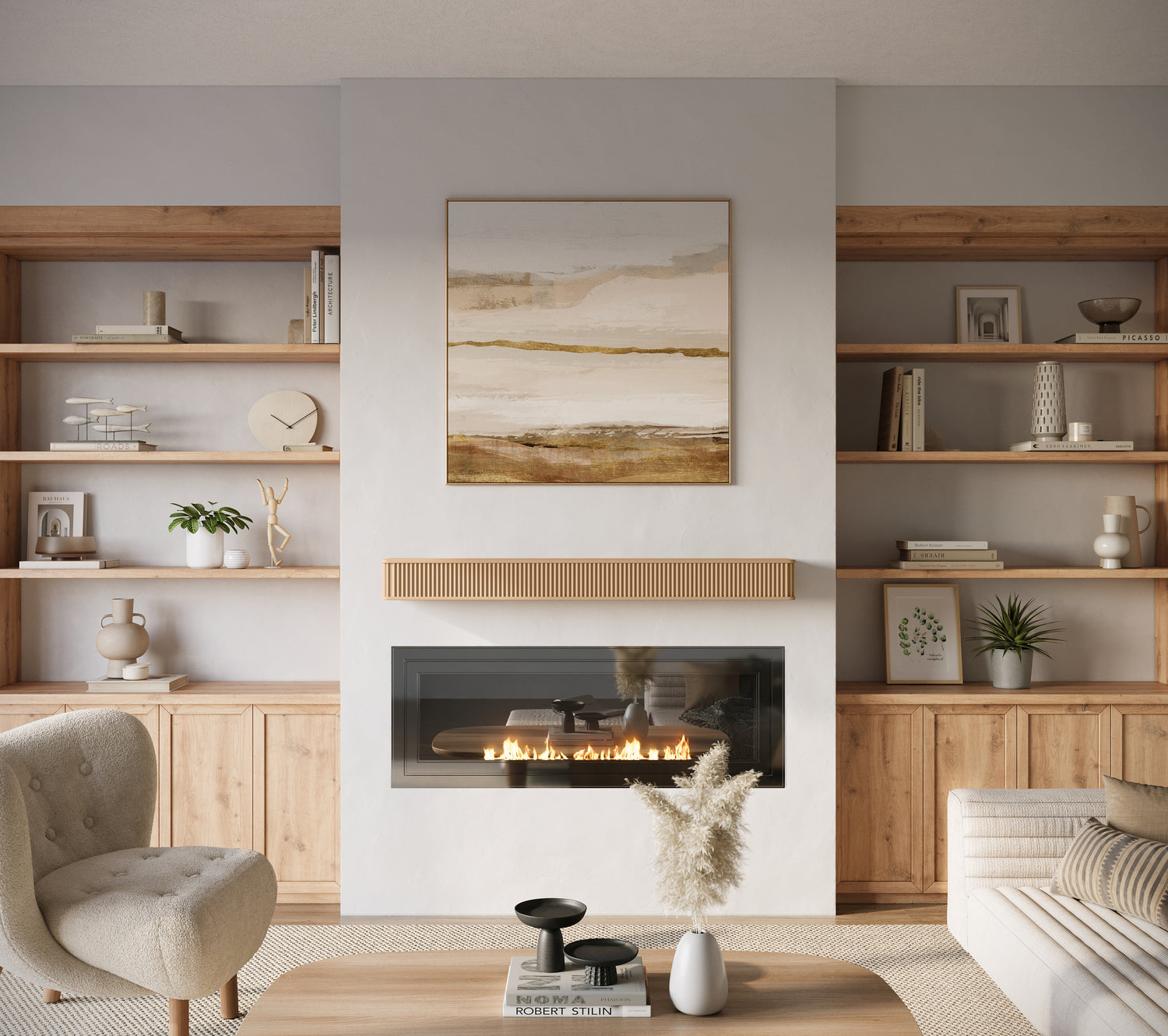 Fluted Mantel