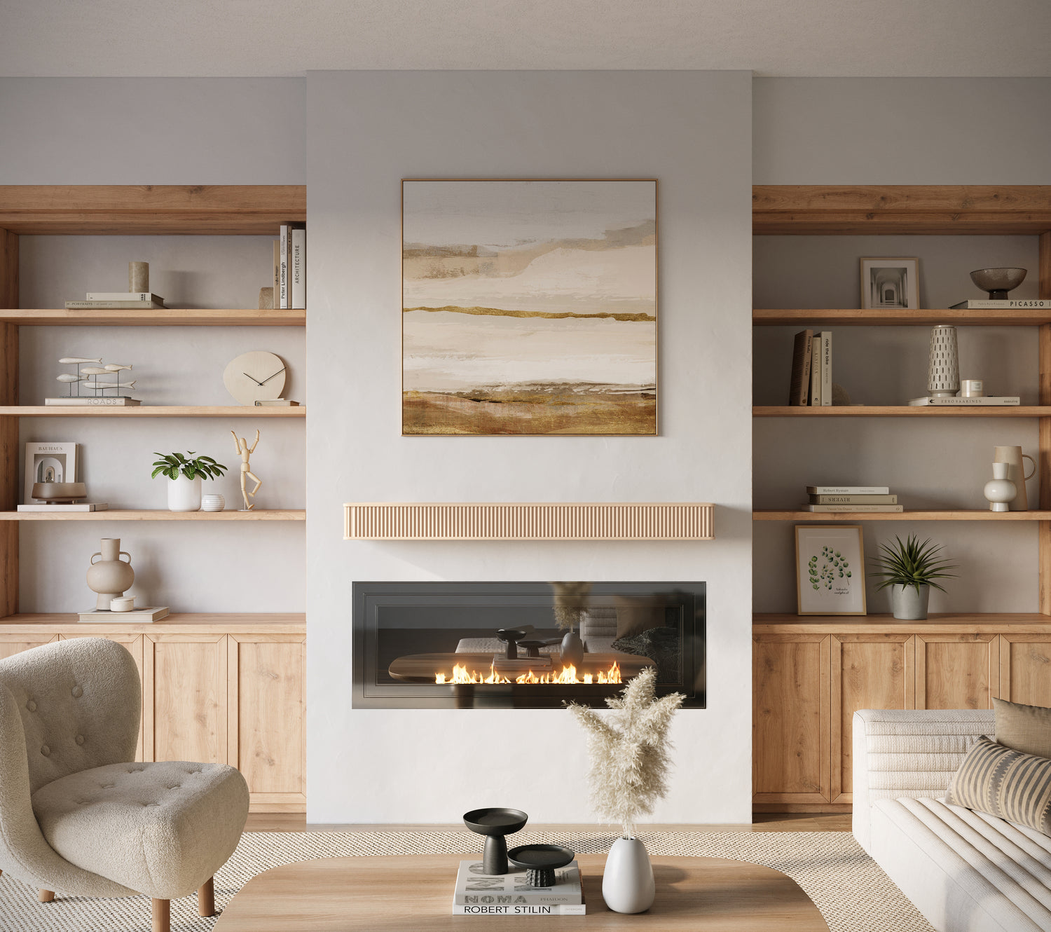 Fluted Mantel