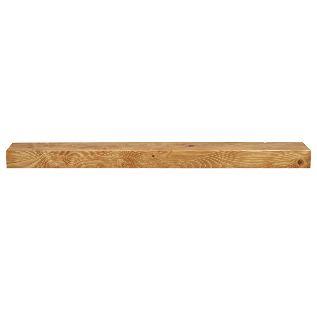 Modern Smooth Timber Fireplace Mantel