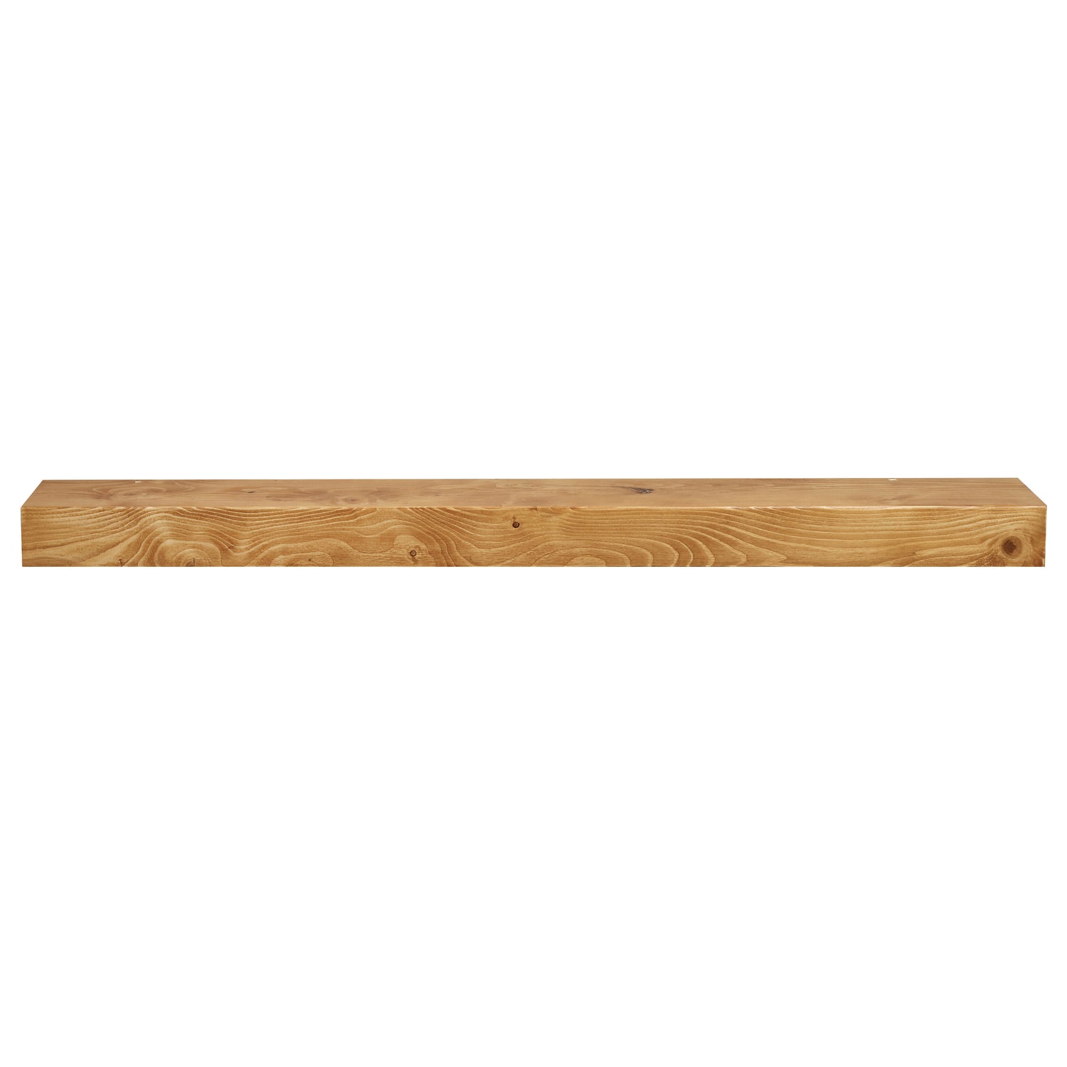 Modern Smooth Timber Fireplace Mantel