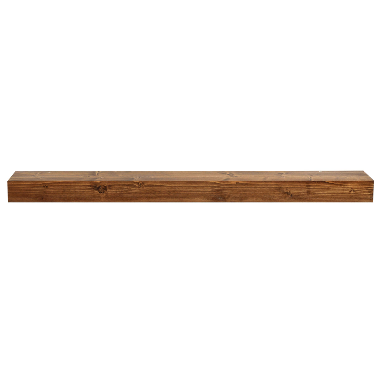 Modern Smooth Timber Fireplace Mantel