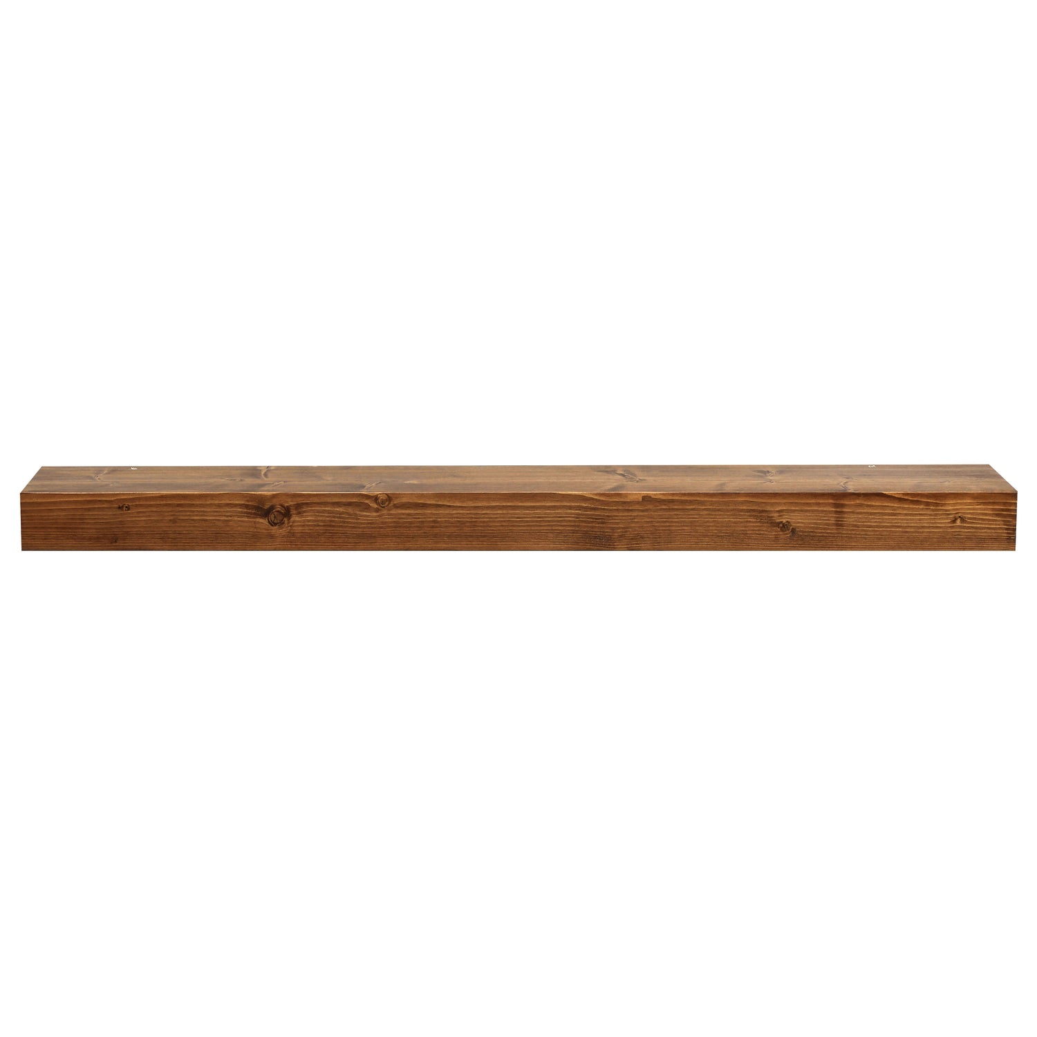 Modern Smooth Timber Fireplace Mantel