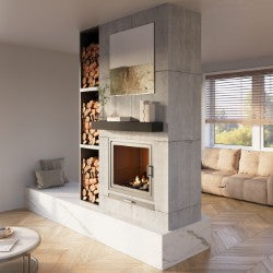 Barn Beam Mantel | Textured Real Wood Fireplace Mantel