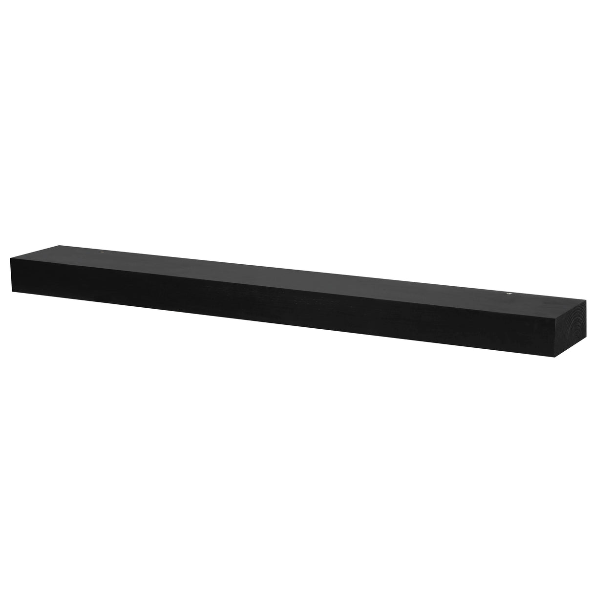 Modern Smooth Timber Fireplace Mantel