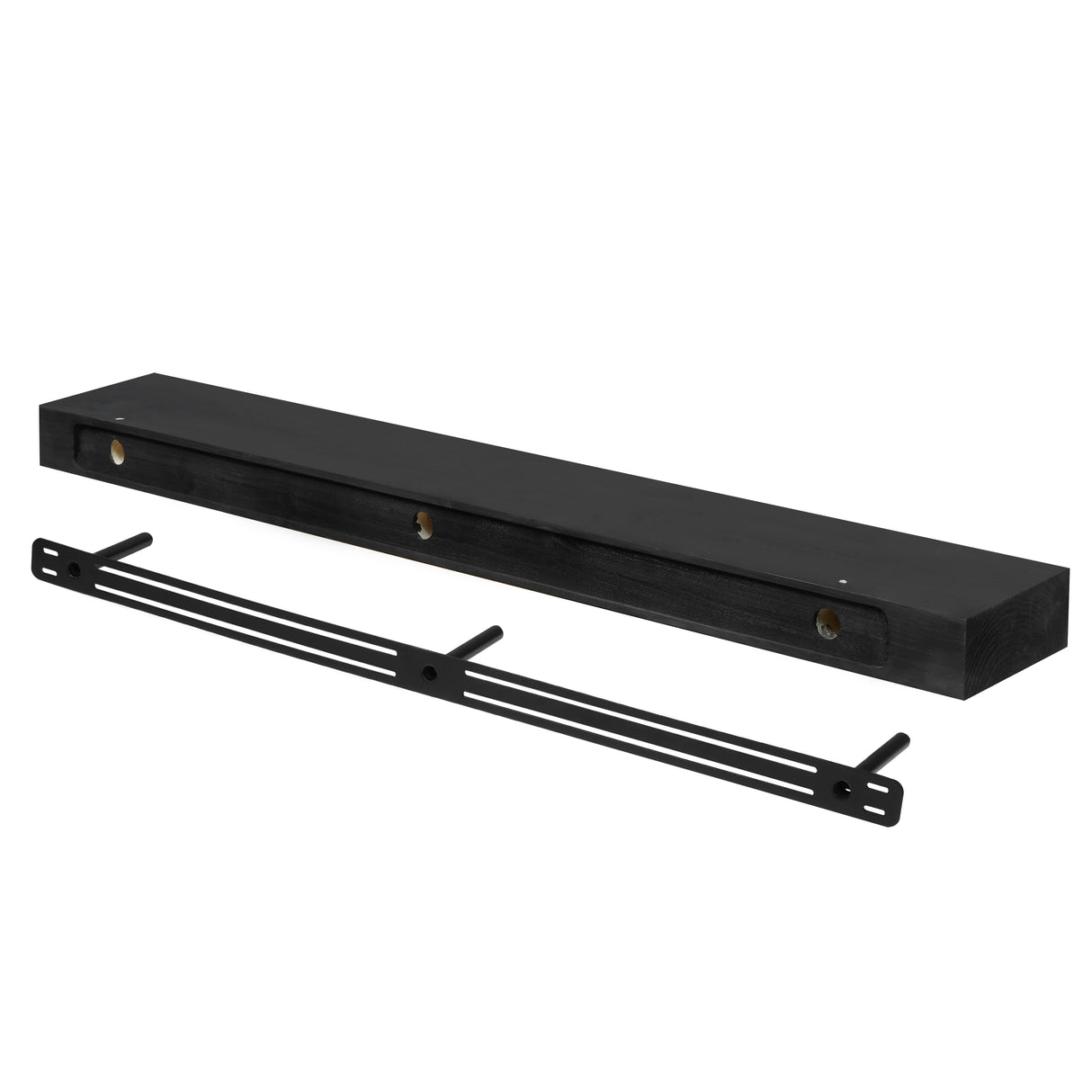 Modern Smooth Timber Fireplace Mantel