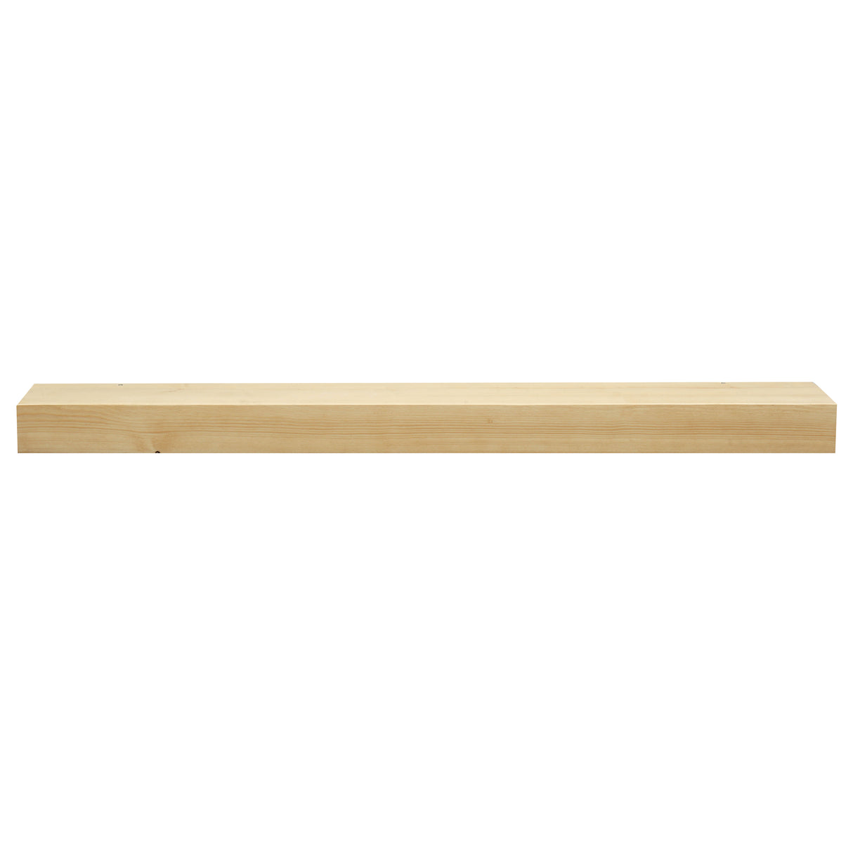 Modern Smooth Timber Fireplace Mantel