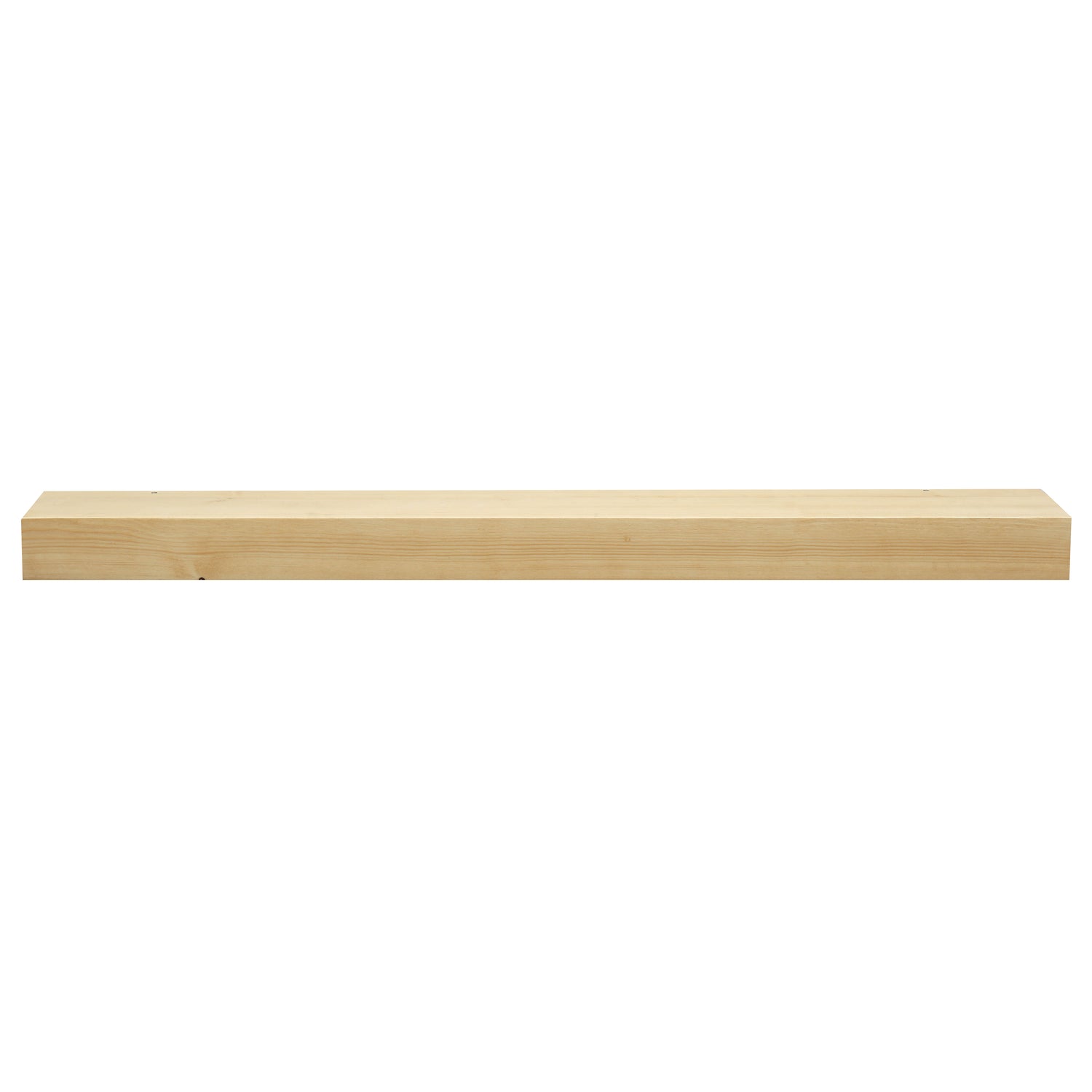 Modern Smooth Timber Fireplace Mantel