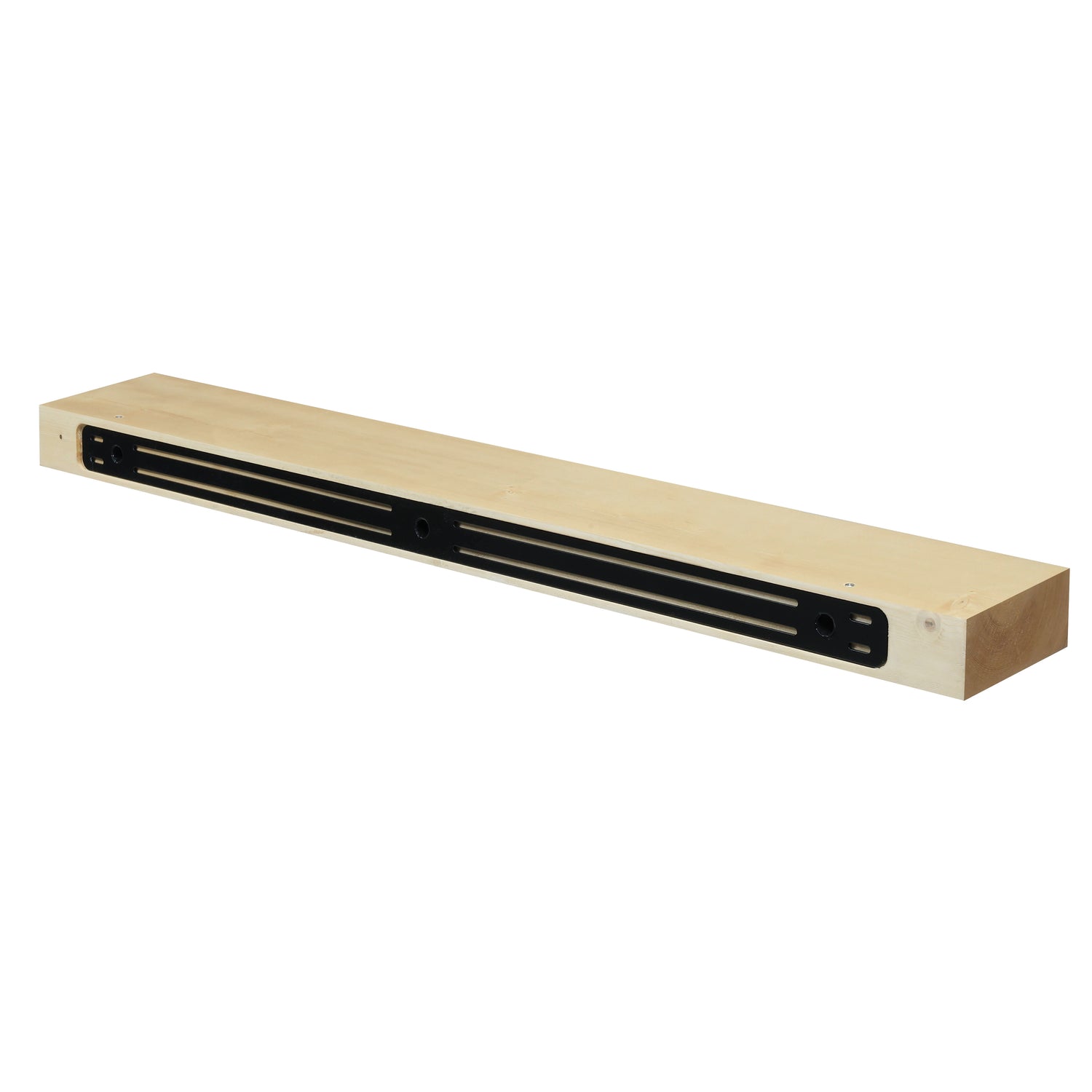 Modern Smooth Timber Fireplace Mantel