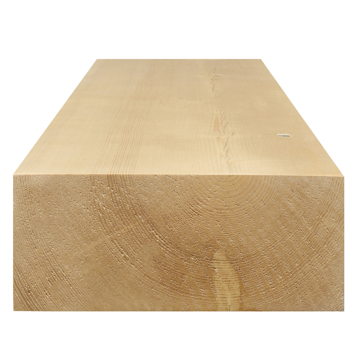 Modern Smooth Timber Fireplace Mantel