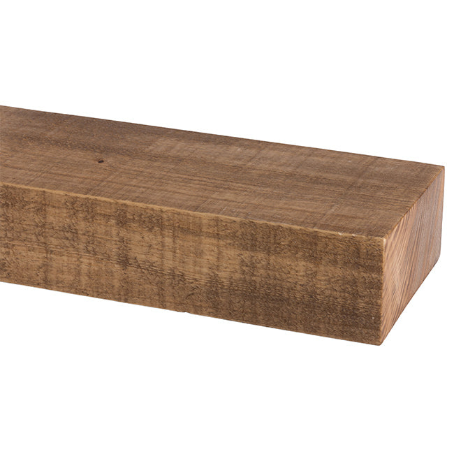 Modern Timber Textured Fireplace Mantel