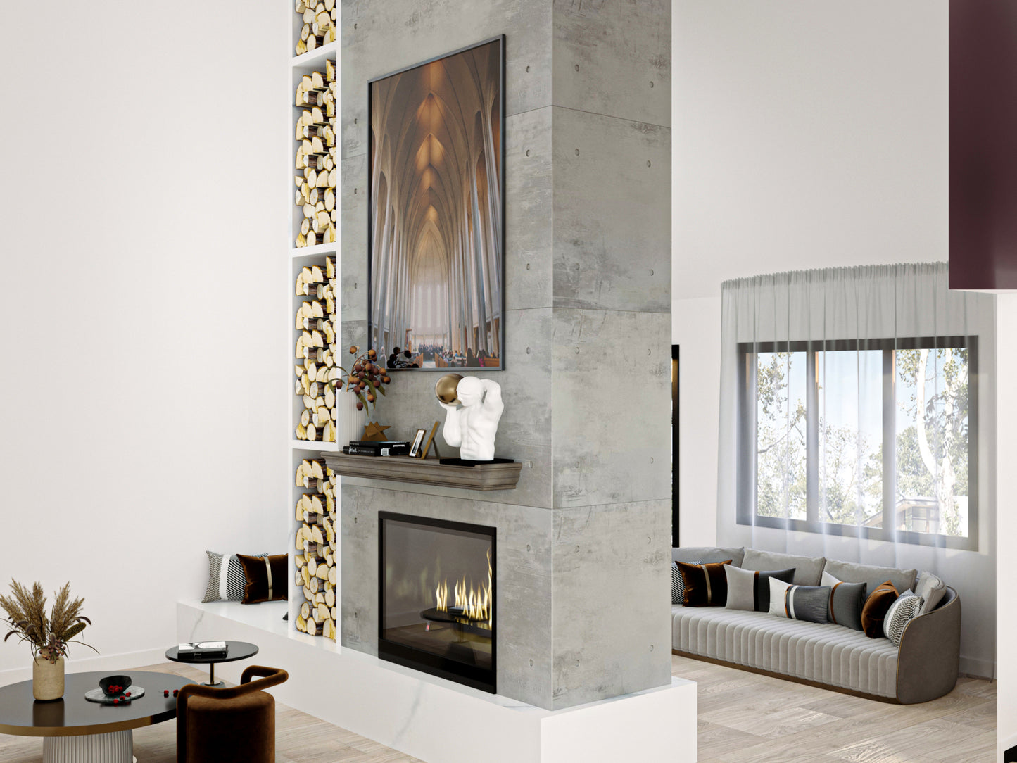 Shaker Style Mantel