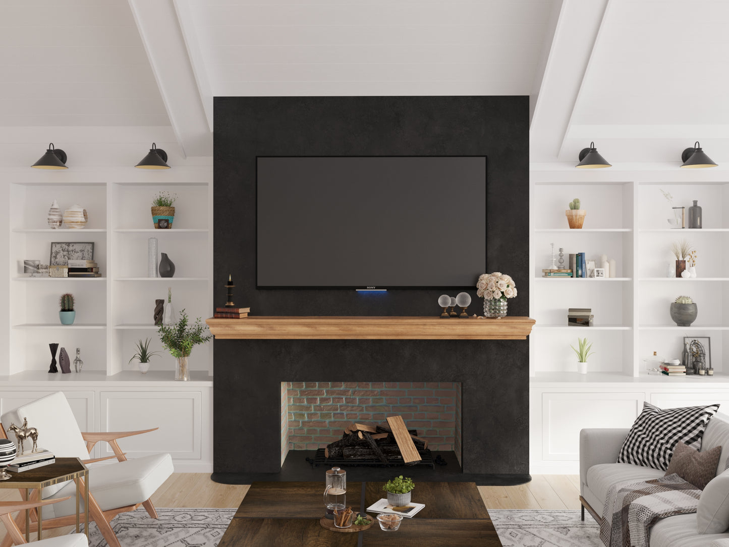 Shaker Style Mantel