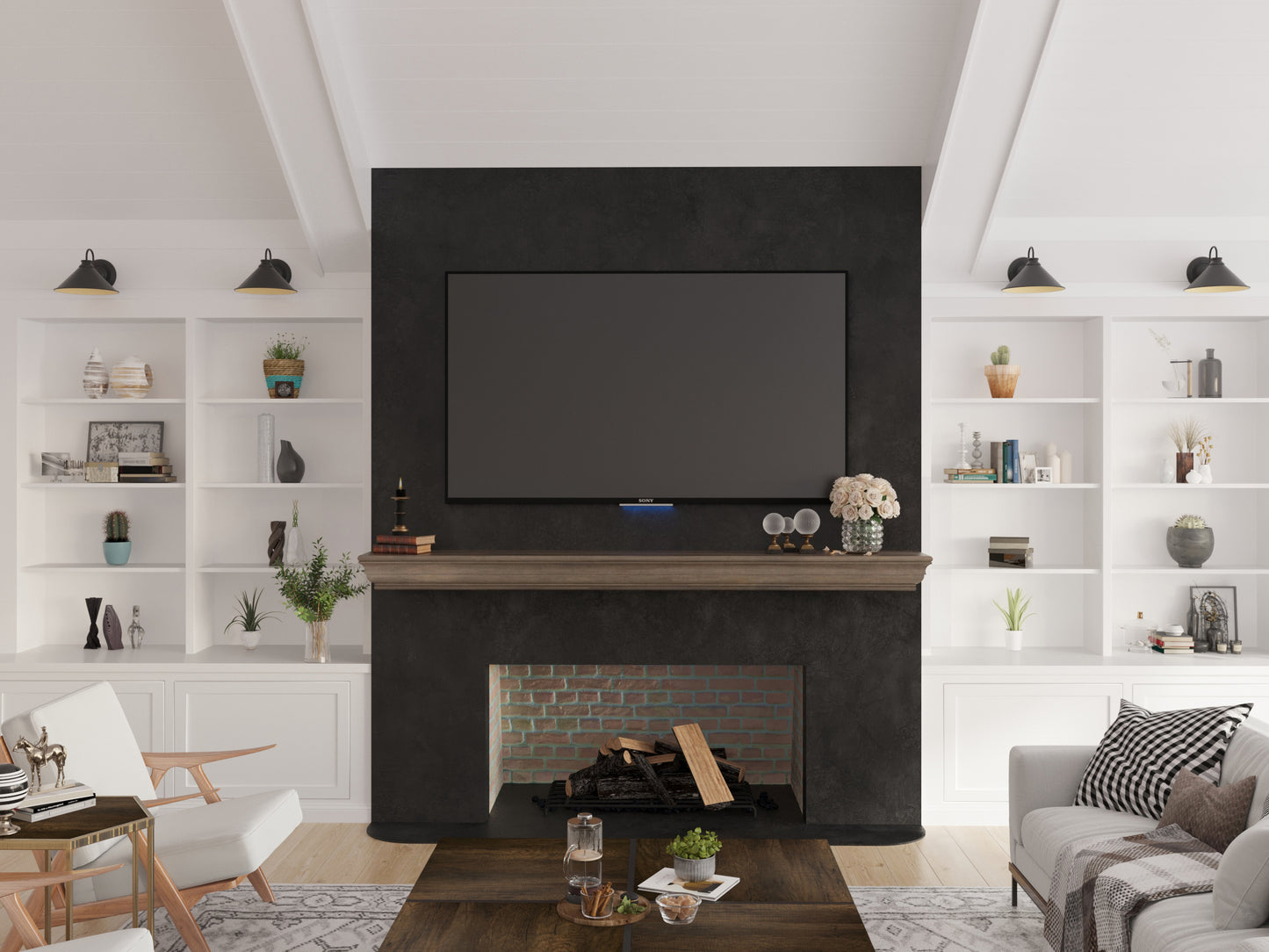 Shaker Style Mantel