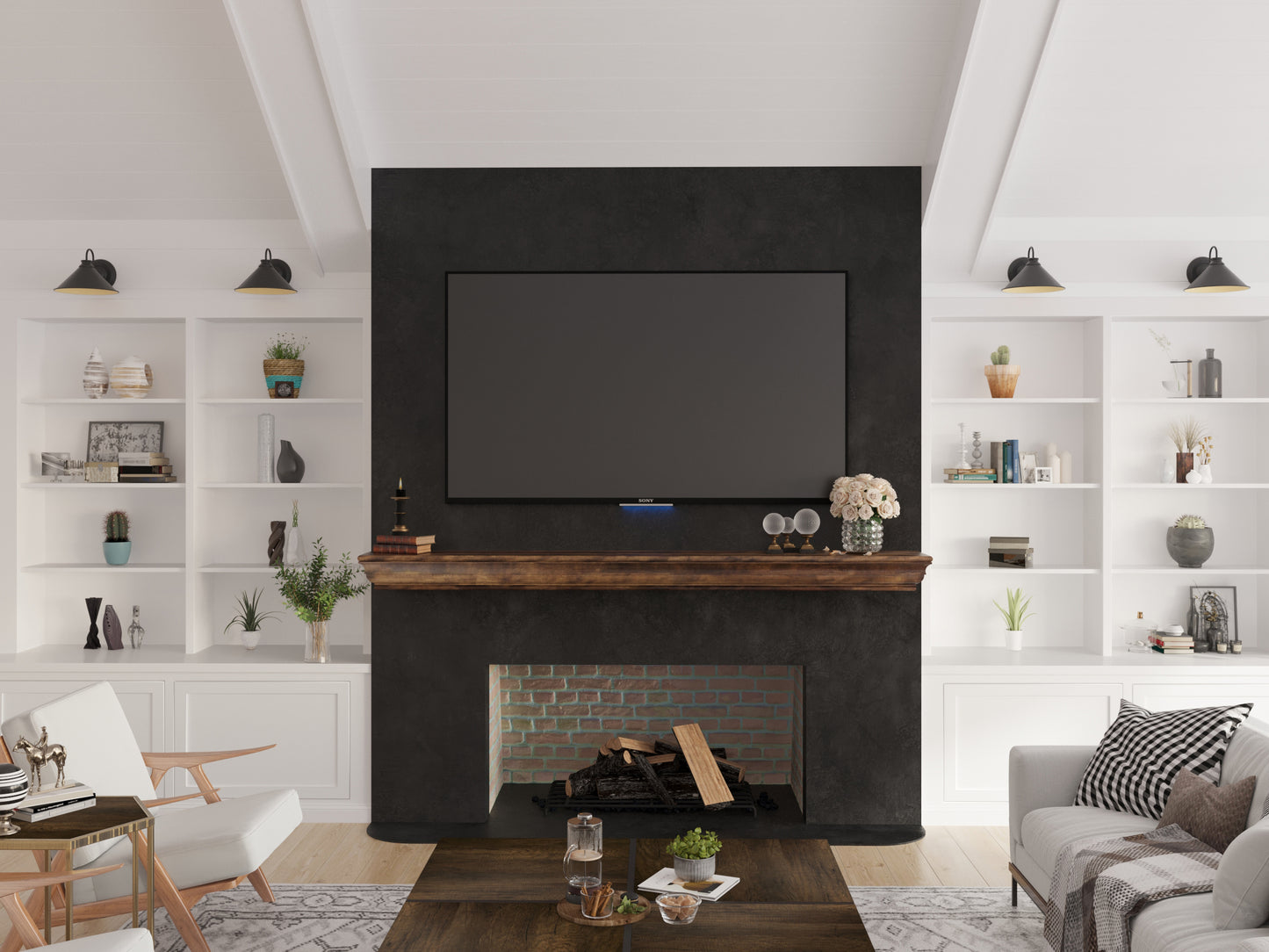 Shaker Style Mantel