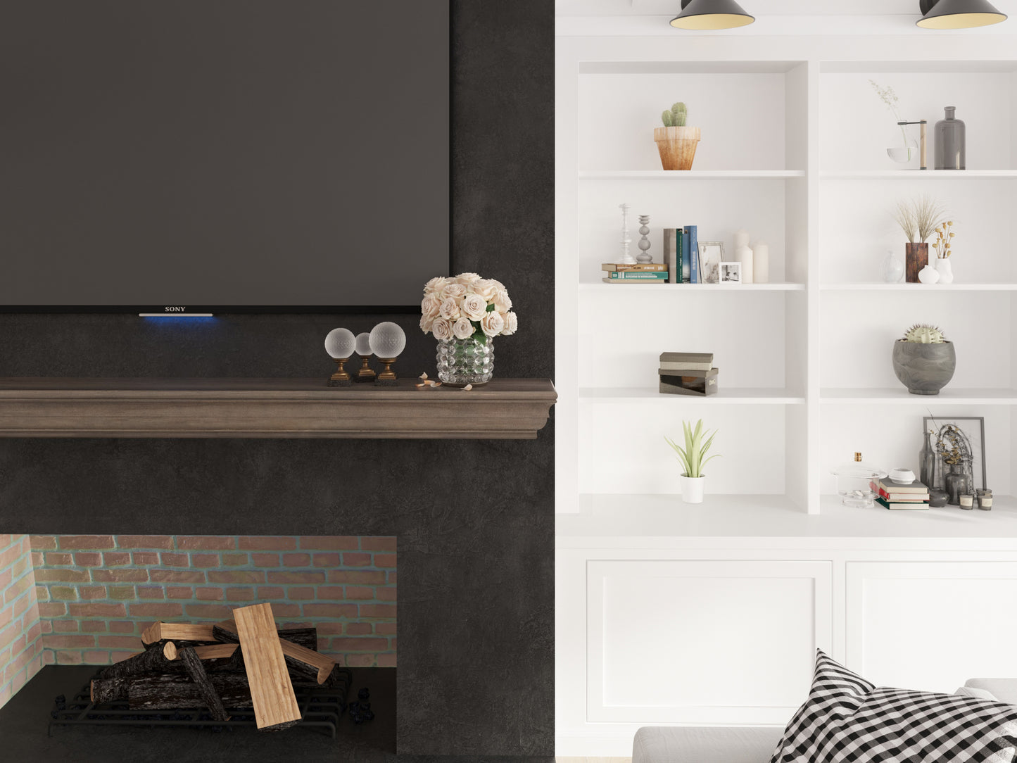 Shaker Style Mantel