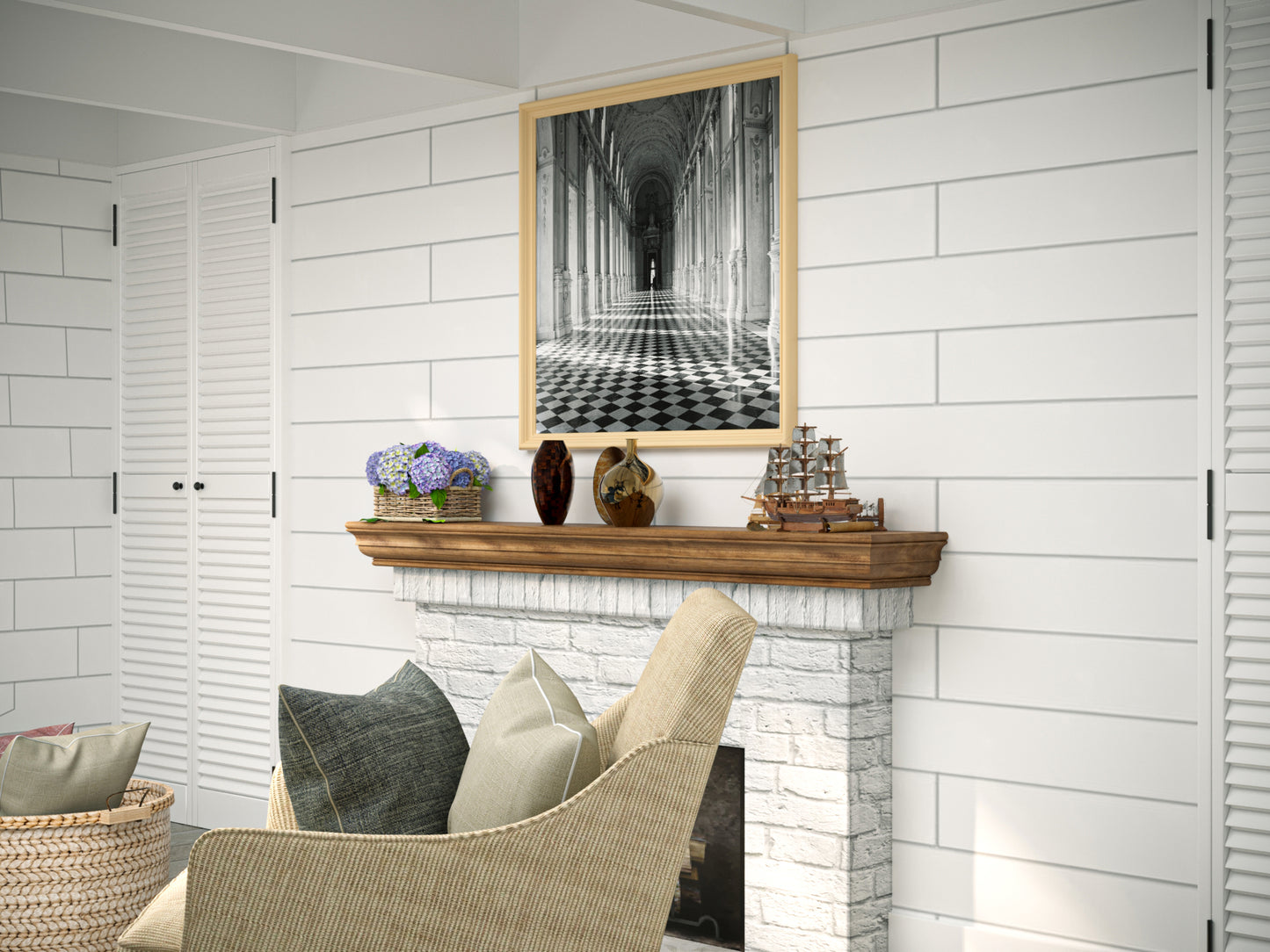 Shaker Style Mantel