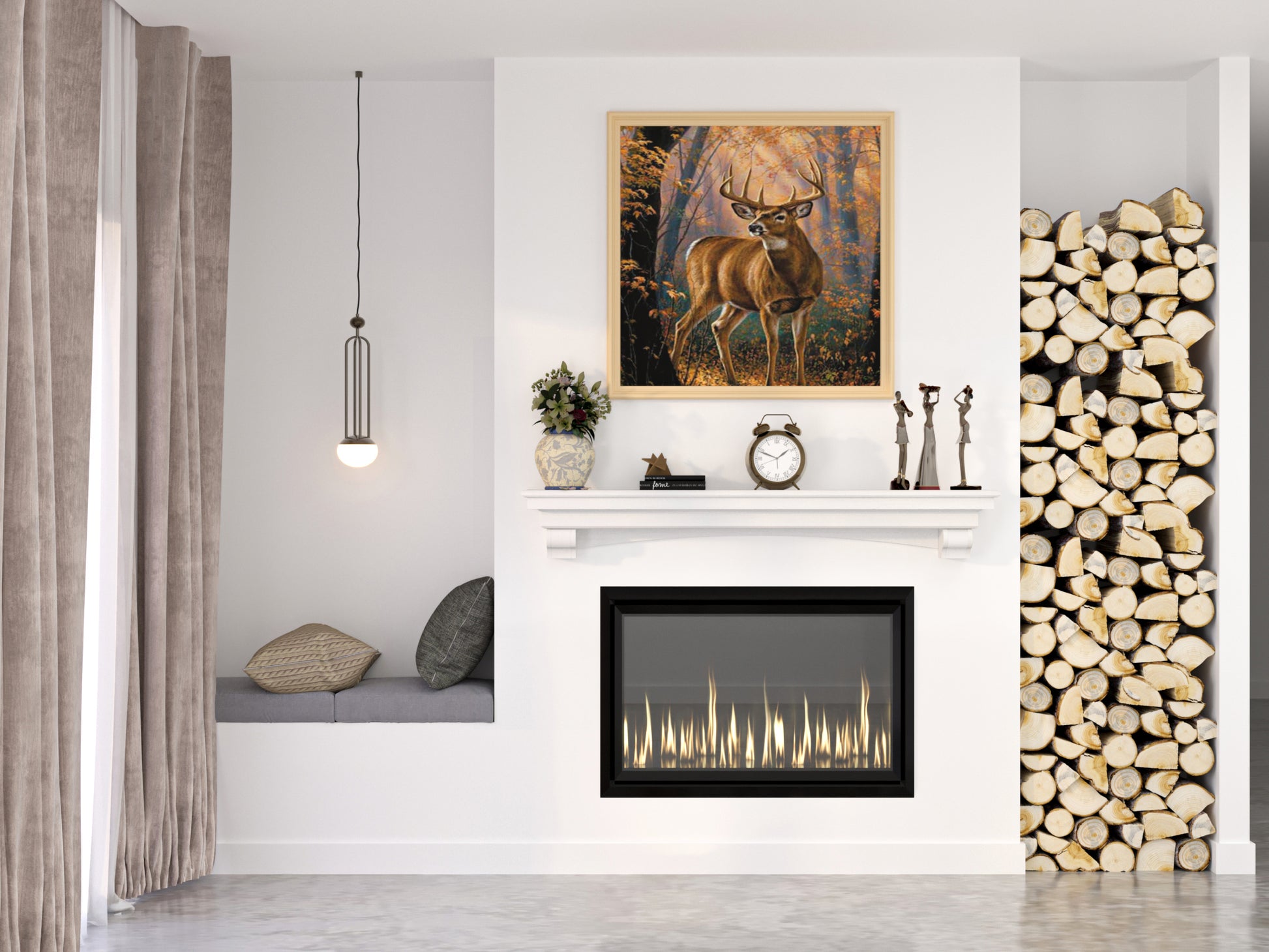 French Corbel Fireplace Mantel_7