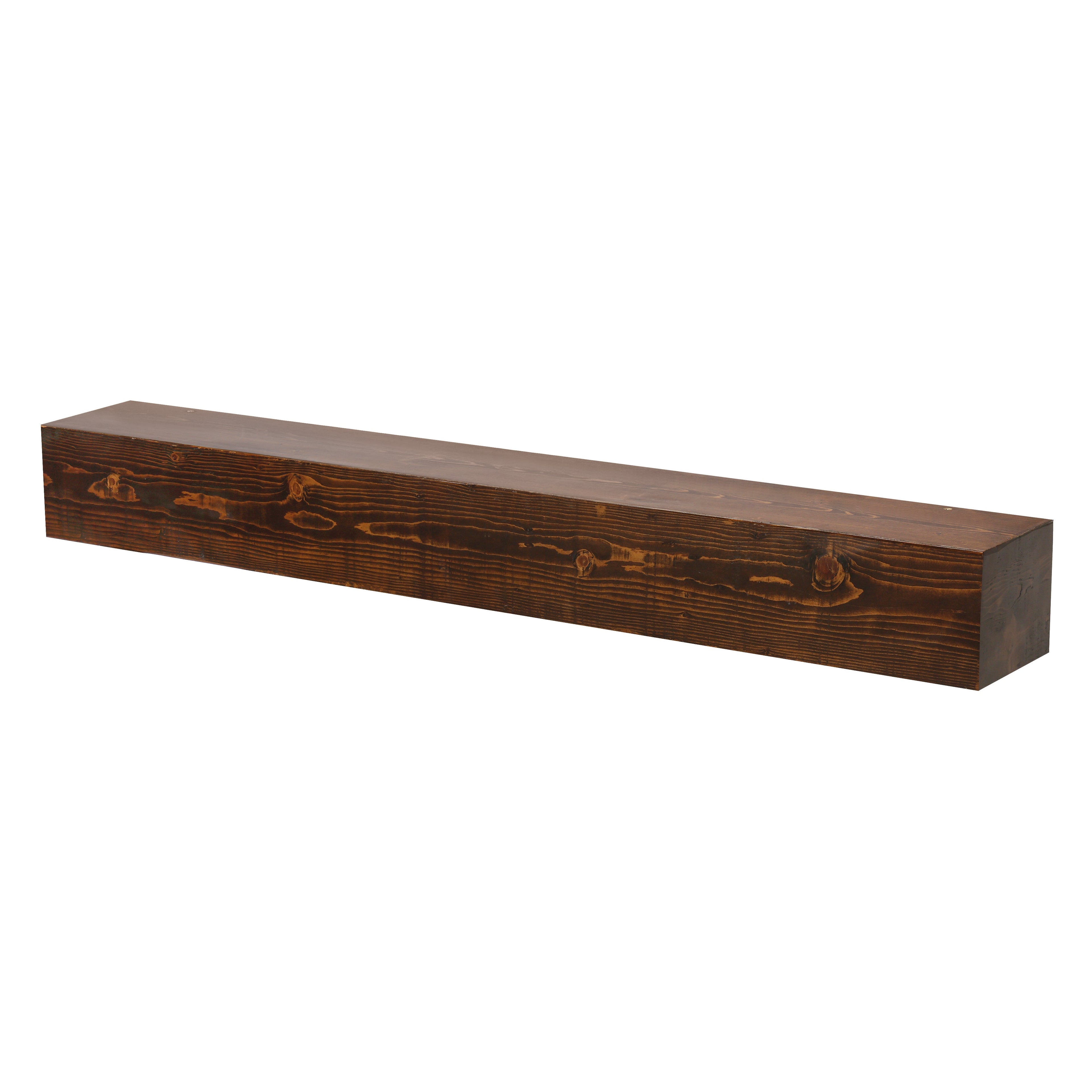 Solid wood fireplace mantel