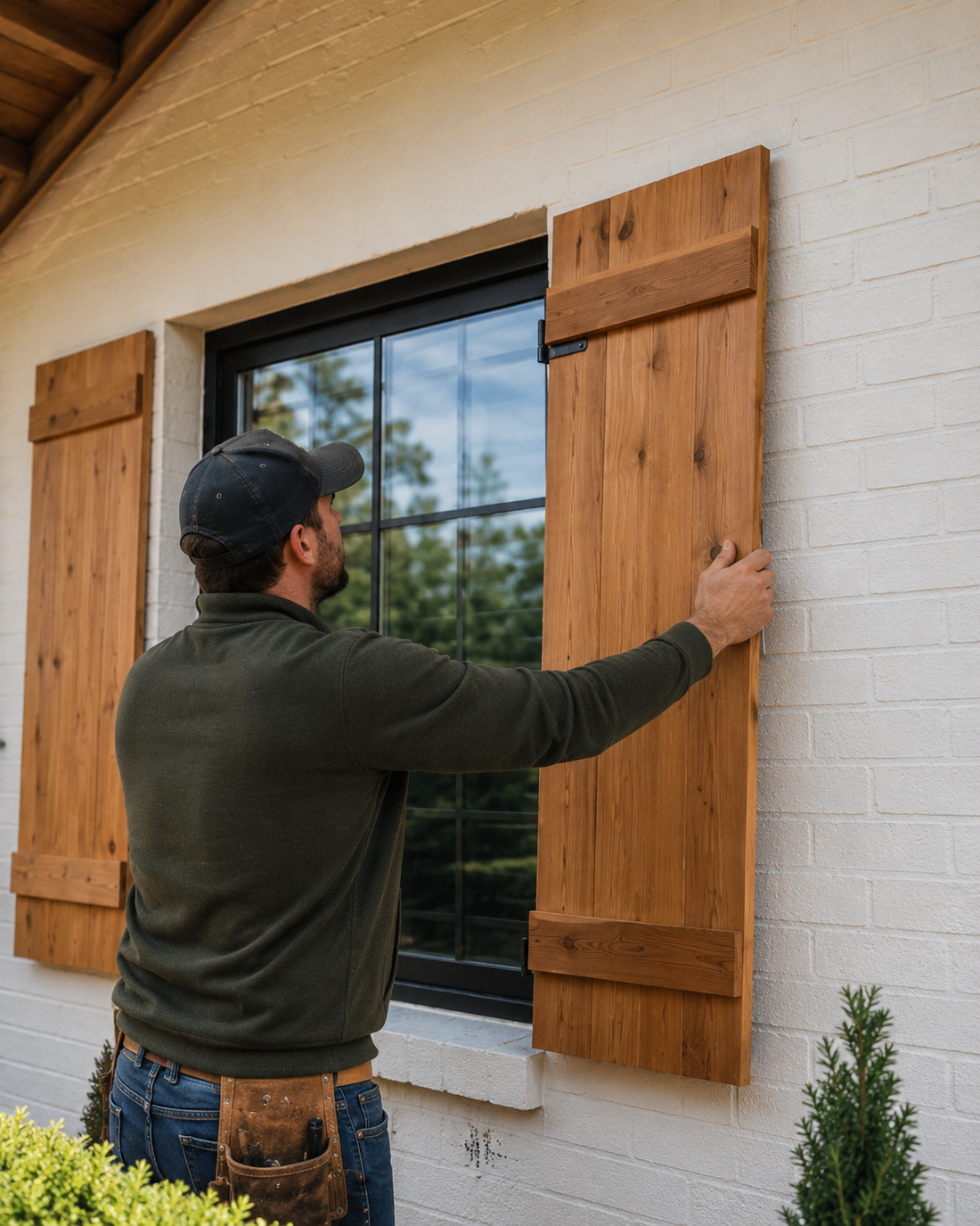 How to Install Exterior Shutters (Wood Siding, Brick & Stucco)