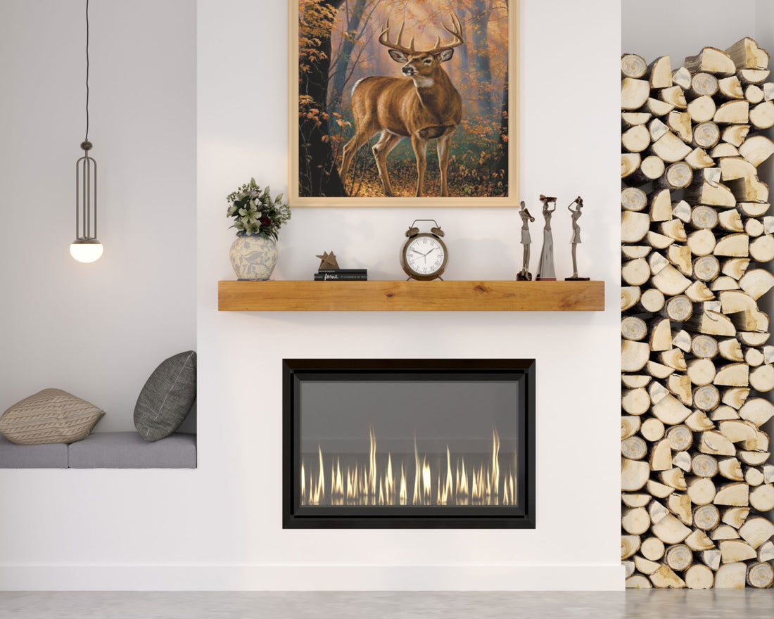 How can I prevent the mantel above a gas fireplace from getting