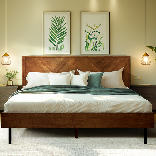 Alander Solid Wood Bed Frame - view 12