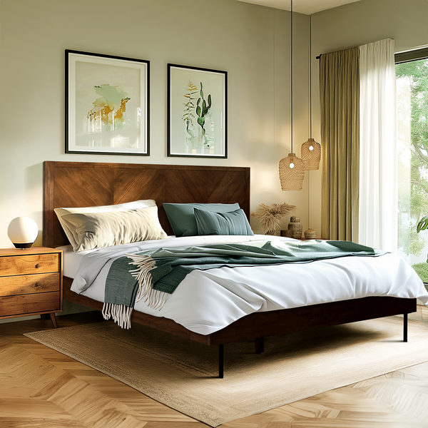 Alander Solid Wood Bed Frame - view 13
