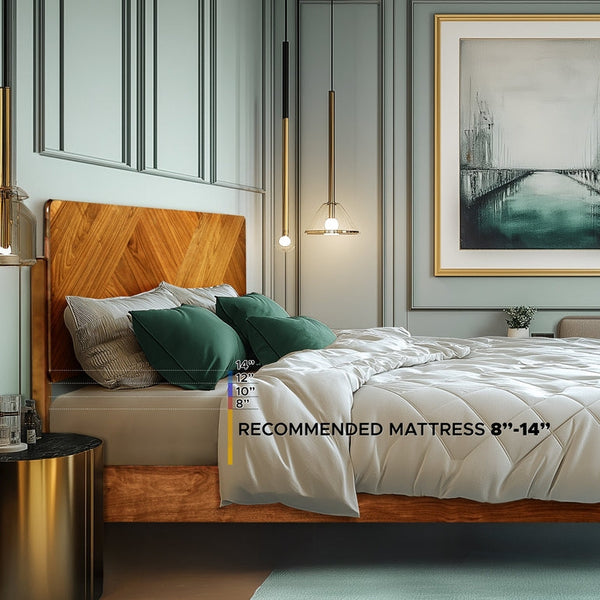 Bifrost Solid Wood Bed Frame With Headboard - alternate view