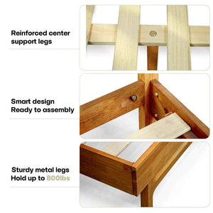 Elara Solid Wood Bed Frame - alternate view