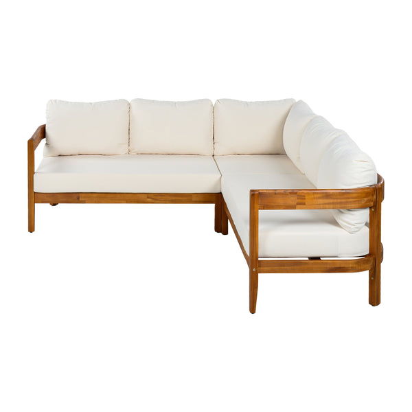 U_Style Acacia Solid Wood Patio Furniture Set - detail view