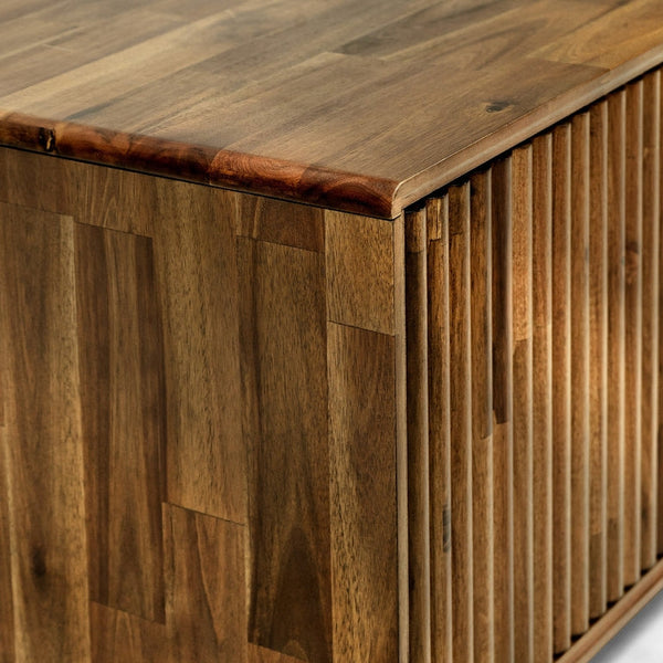 Bosk Wood Fluted TV Stand - product view
