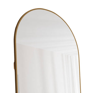 The 4th Generation Floor Mounted Full Length Mirror with Gold Frame - view 12