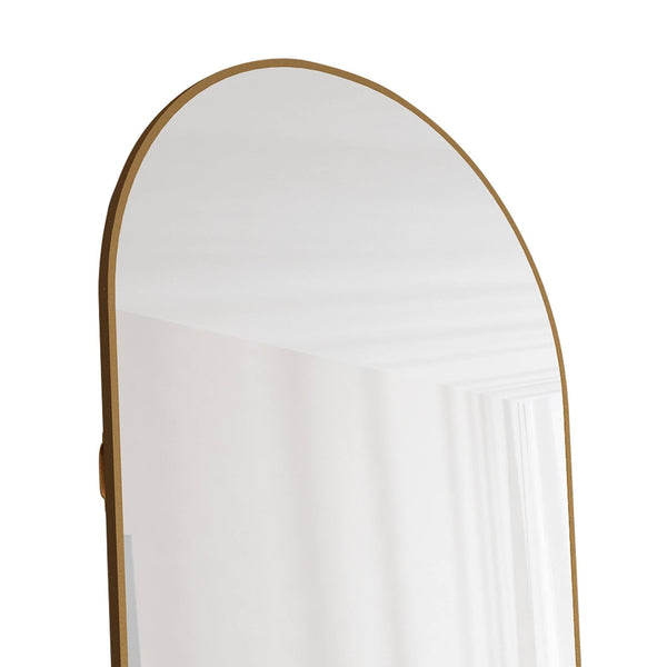 The 4th Generation Floor Mounted Full Length Mirror with Gold Frame - view 12