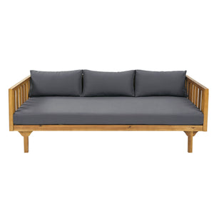 Claremont 3 Seater Daybed and Acacia Wood Patio Table - lifestyle photo
