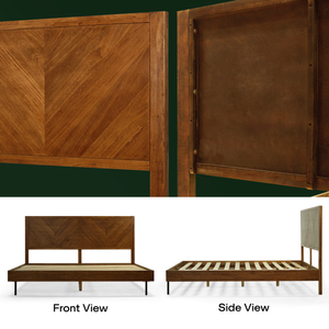 Alander Solid Wood Bed Frame - view 14