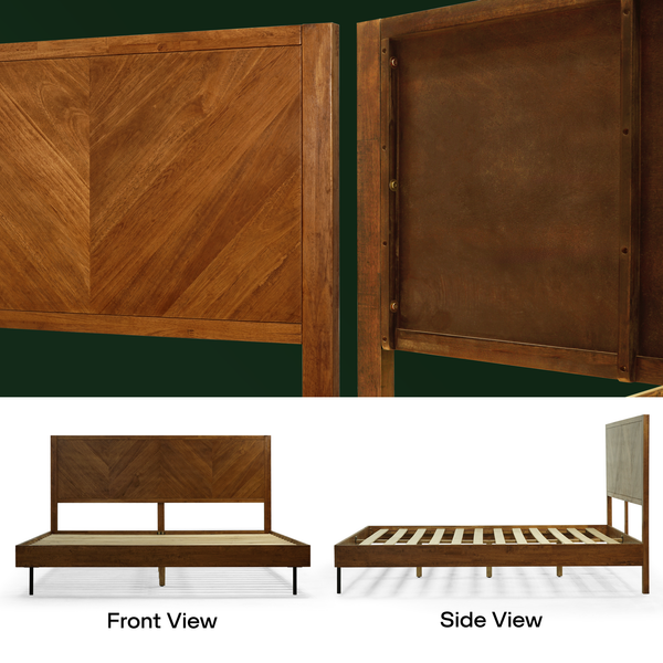 Alander Solid Wood Bed Frame - view 14