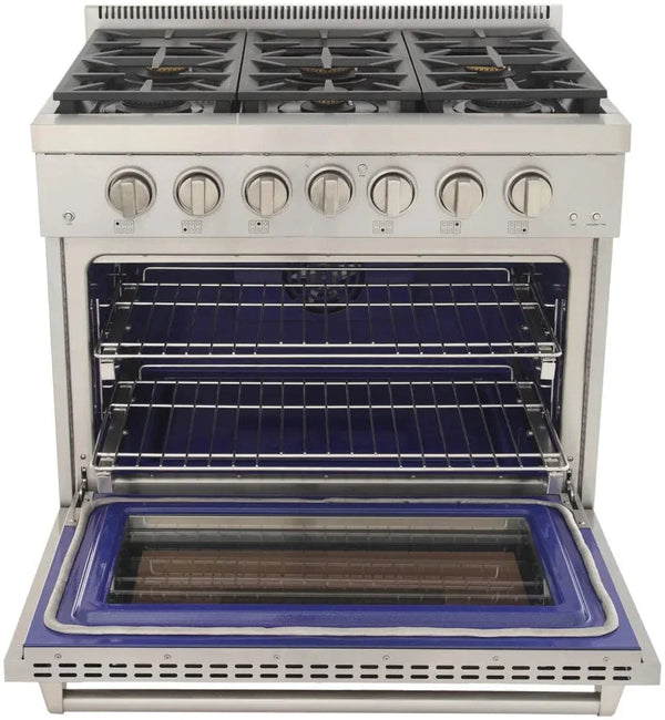 Kucht 36' Freestanding Professional Gas Range KFX3600X-S - view 11