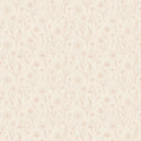Meadow wallpaper in Sand, hand-drawn wildflowers, daisies and ferns in terracotta on a pale sand ground