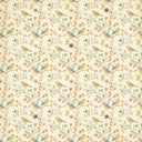 Mill wallpaper in Cream, songbirds on trailing vines with peach and yellow blossoms on a cream ground