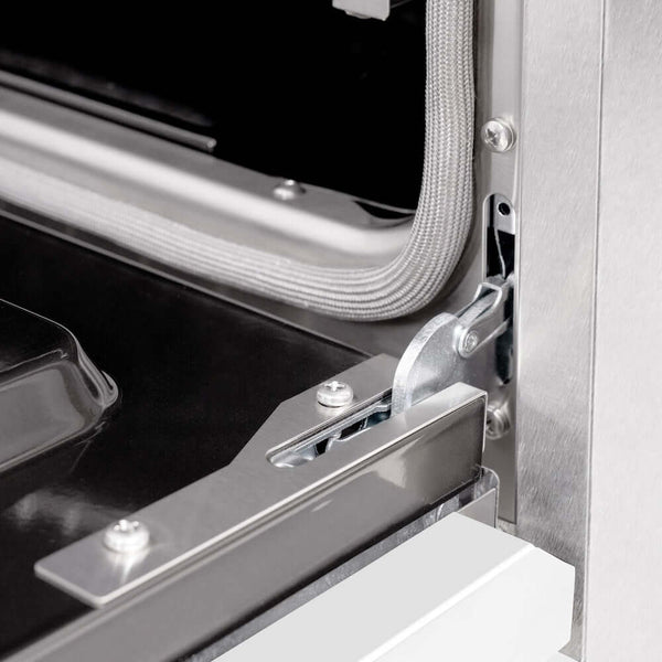 ZLINE 36'Classic Gas Range, Convection Gas Oven, DuraSnow� Stainless Steel, White Matte Door CGRS-WM-36 - view 11