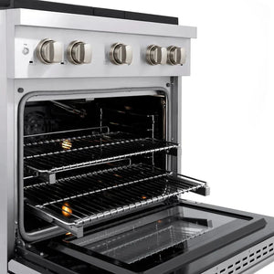 ZLINE 30'Paramount Dual Fuel Range Stainless Steel, Brass Burner, SDR-BR-30 - view 11