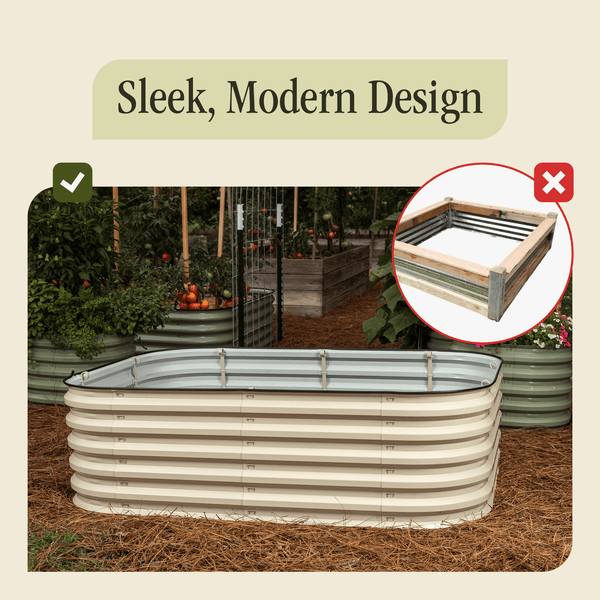 Gro-Rite 'No Tools Needed' Premium Metal Raised Garden Bed Kit - product view