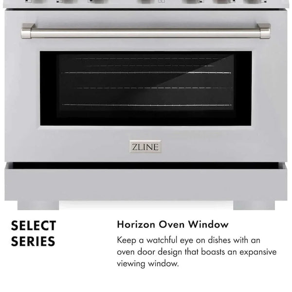 ZLINE 30' Select Dual Fuel Range Gas Cooktop Electric Convection Oven Stainless Steel HDR30 - view 12