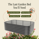 Gro-Rite 'No Tools Needed' Premium Metal Raised Garden Bed Kit - view 14