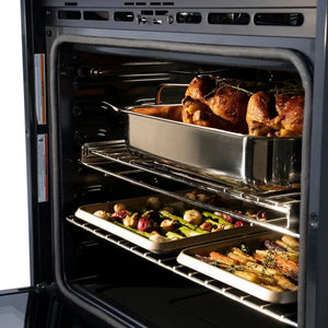 ZLINE 30'Professional True Convection Single Wall Oven, Air Fry, Self Clean, DuraSnow� Gold WASSZ-30-G - view 14