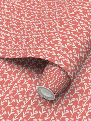 Ivy Manor Wallpaper (Coral)