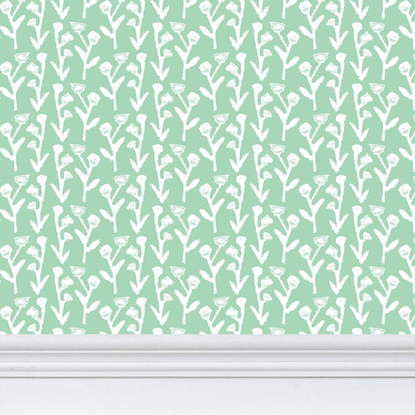 Ivy Manor Wallpaper (Mint)