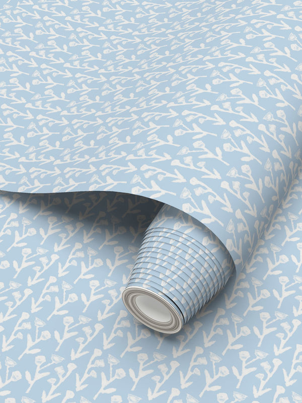 Ivy Manor Wallpaper (Bluebird)
