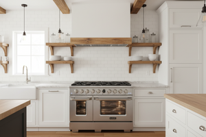 Kucht KX Series 48' Freestanding Dual Fuel Range KXP48-SS - front view