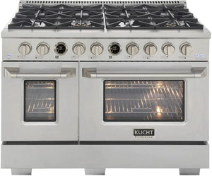 Kucht KX Series 48' Freestanding Dual Fuel Range KXP48-SS